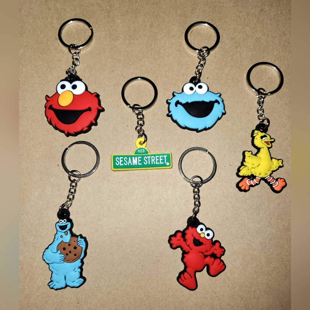 Sesame Street Keychain Lot